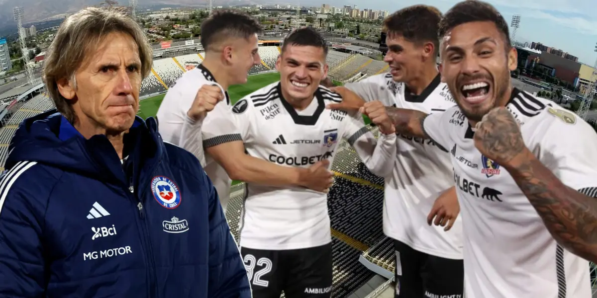 Ricardo Gareca y jugadores de Colo Colo (Foto tomada de: Colo Colo/La Roja/Sentimiento)
