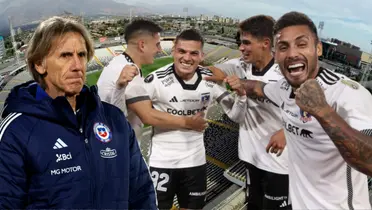 Ricardo Gareca y jugadores de Colo Colo (Foto tomada de: Colo Colo/La Roja/Sentimiento)