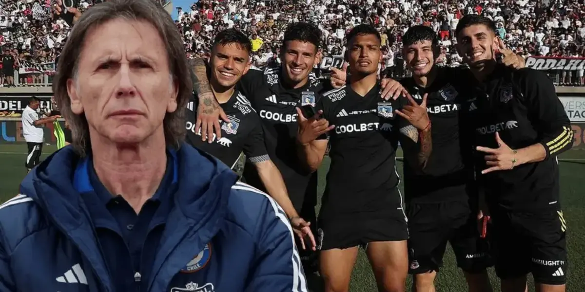 Ricardo Gareca y jugadores de La Roja (Foto tomada de: Colo-Colo/La Roja)