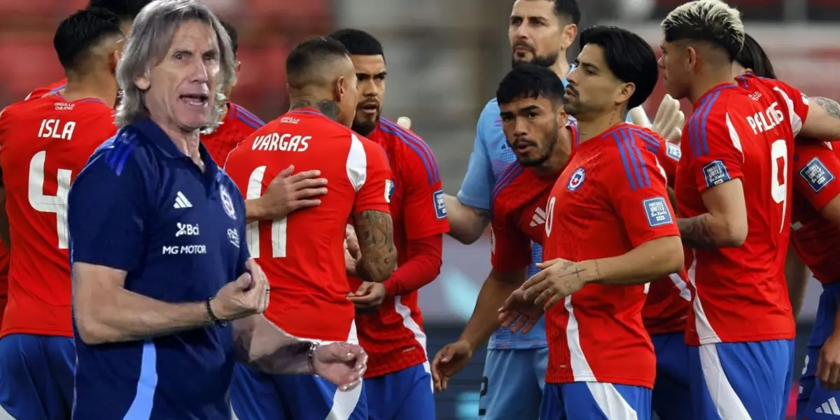Ricardo Gareca y jugadores de La Roja (Foto tomada de: La Roja/RPCTV)