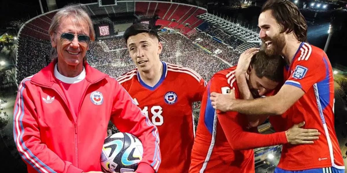 Ricardo Gareca y jugadores de La Roja (Foto tomada de: Los40/La Roja/TNT)