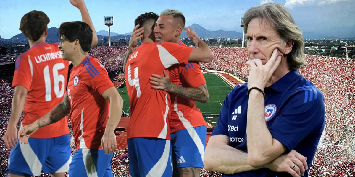 Ricardo Gareca y jugadores de la Roja (Foto tomada de: Ñuñoa/La Roja)