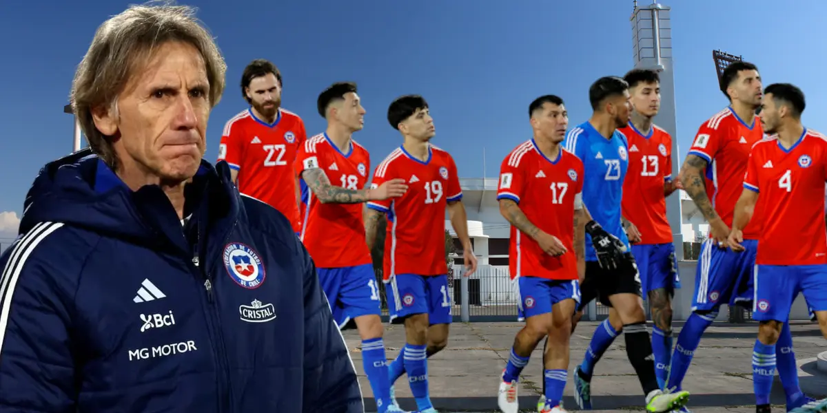 Ricardo Gareca y jugadores de La Roja (Foto tomada de: Wikipedia/Central/Al Aire)