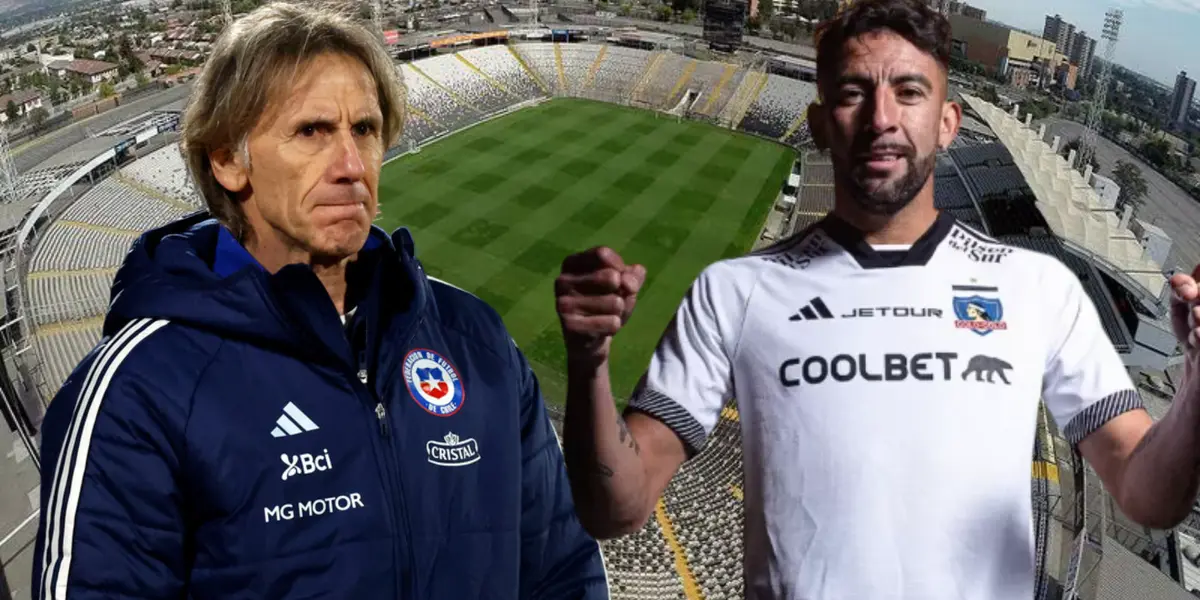 Ricardo Gareca y Mauricio Isla (Foto tomada de: La Tercera/La Roja/Colo Colo)