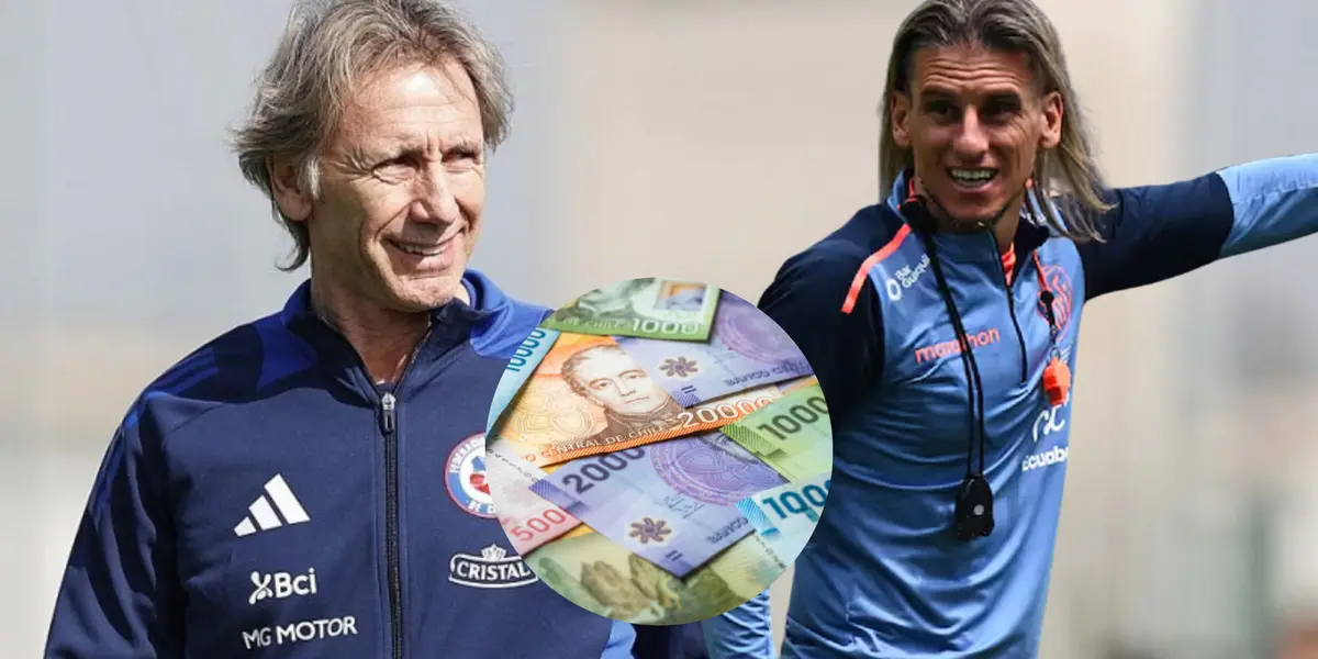 Ricardo Gareca y Sebastián Beccacece (Foto tomada de: La Roja/La Tri/La Nación)