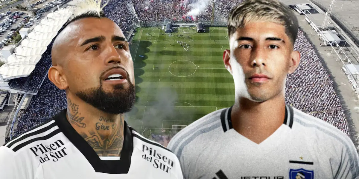 Salomón Rodríguez y Arturo Vidal (Foto tomada de: Colo Colo/ADN)