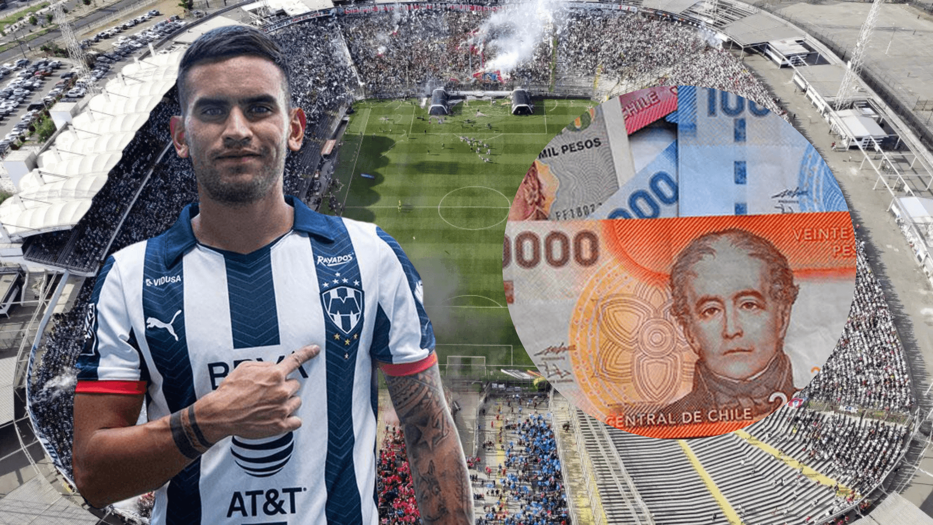 Sebastián Vegas (Foto tomada de: Colo Colo/Monterrey/Prensa)