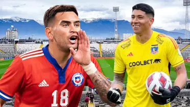 Sebastián Vegas y Brayan Cortés (Foto tomada de: Colo-Colo/La Roja)