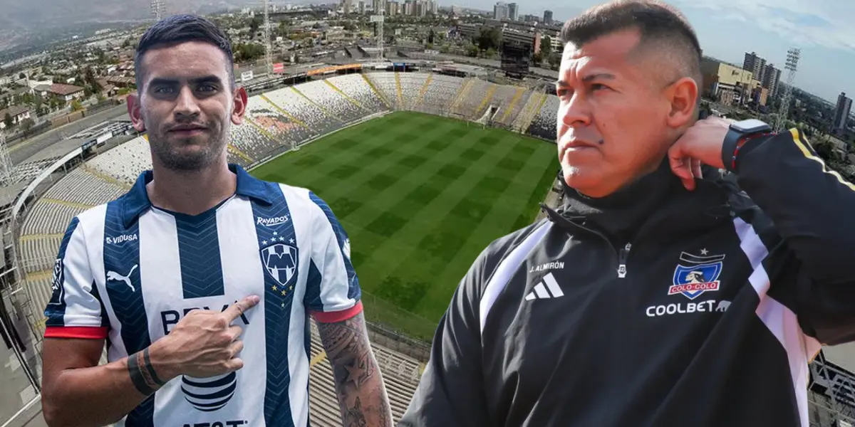 Sebastián Vegas y Jorge Almirón (Foto tomada de: Colo Colo/Monterrey/Chile)