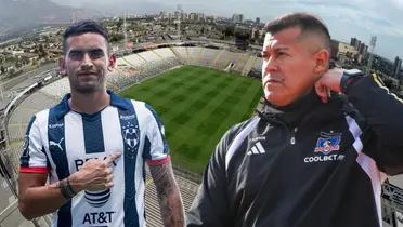 Sebastián Vegas y Jorge Almirón (Foto tomada de: Colo Colo/Monterrey/Chile)