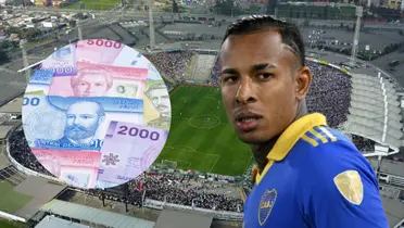 Sebastián Villa (Foto tomada de: Colo Colo/Boca Juniors/Remitly)