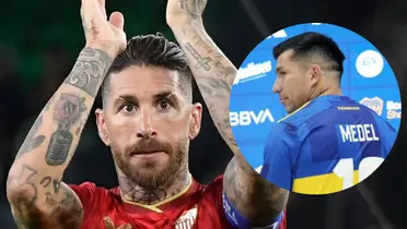 Sergio Ramos y Gary Medel. Foto: redes de Sergio Ramos y Gary Medel.