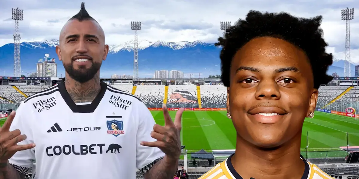 Speed y Arturo Vidal (Foto tomada de: The Sun/Colo Colo)