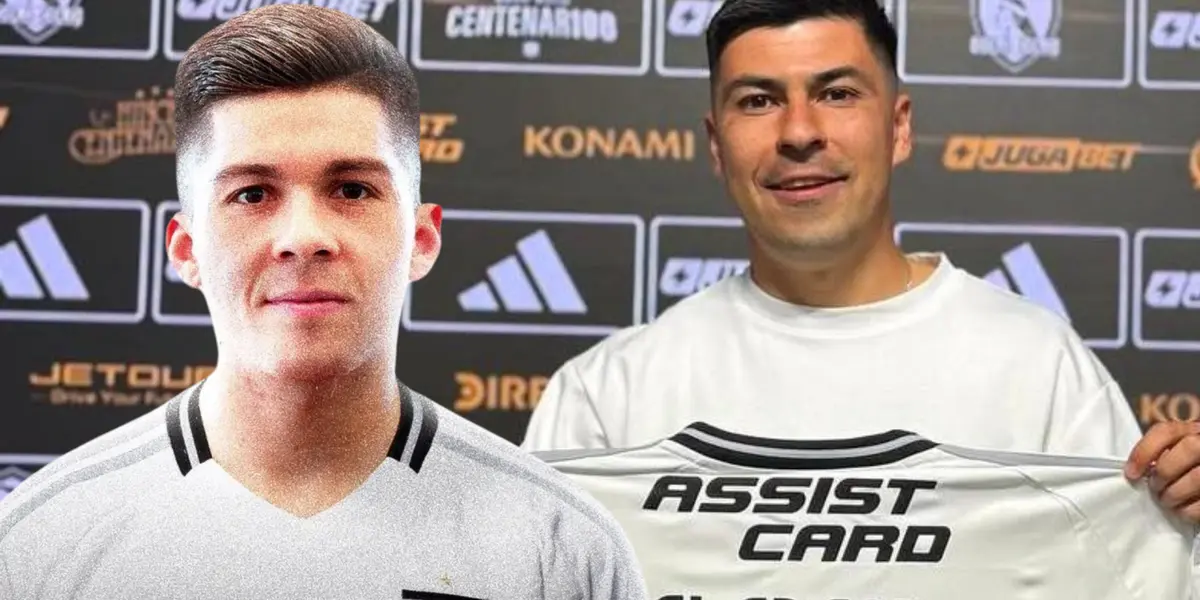 Tomás Alarcón y Víctor Felipe Méndez (Foto tomada de: Colo-Colo)