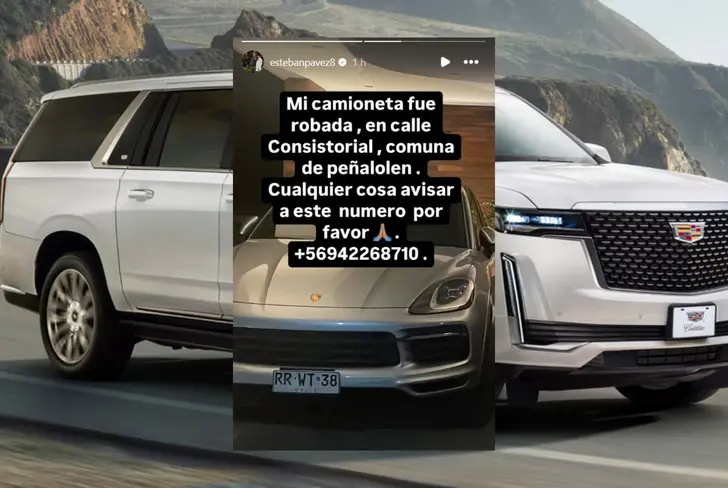 Camioneta robada de Esteban Pavez (Foto tomada de: Instagram)