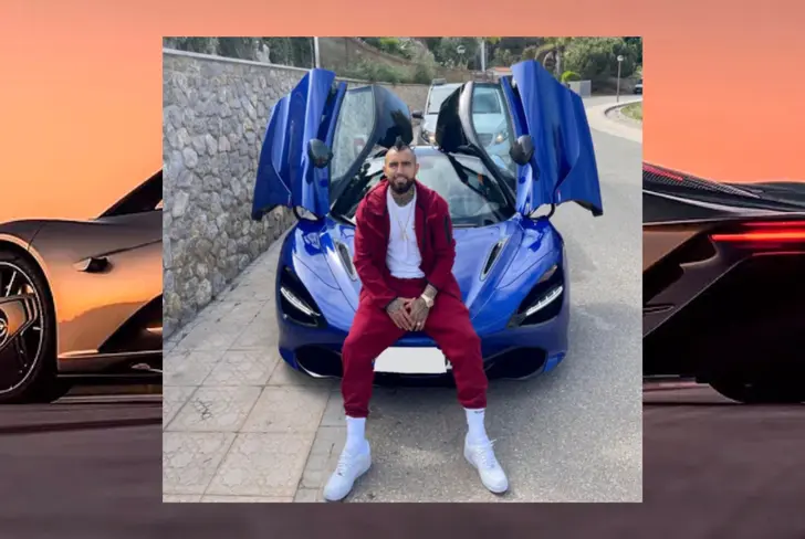  McLaren de Arturo Vidal (Foto tomada de: Instagram)